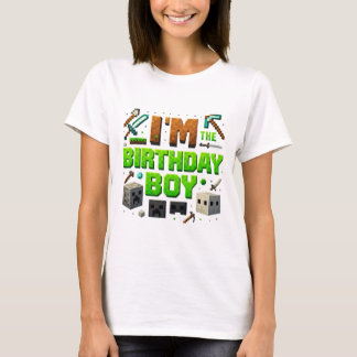 Party-Videospieler Pixel-Nummer Ich bin der Geburt T-Shirt