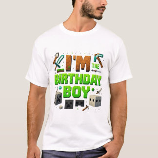 Party-Videospieler Pixel Zahl Ich bin der Geburtst T-Shirt