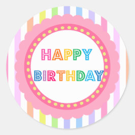 Party von Bella Bella Studios Runder Aufkleber