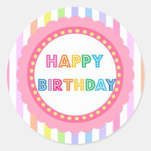 Party von Bella Bella Studios Runder Aufkleber