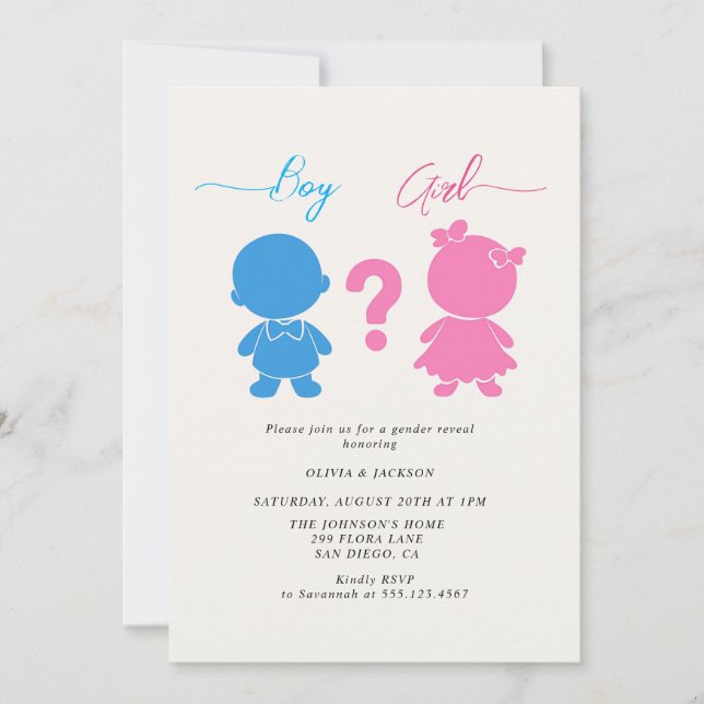 Party von Jungen oder Mädchen Einladung (Vorderseite)