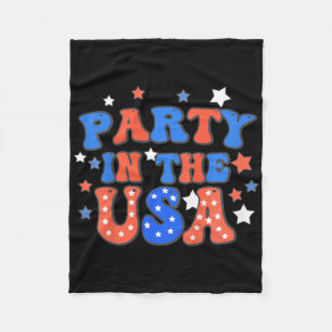 Party von Kindern in den USA am 4. Juli Unabhängig Fleecedecke
