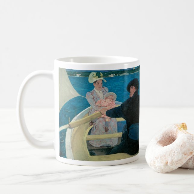 Party von Mary Cassatt, Vintage Kunst Kaffeetasse (Mit Donut)