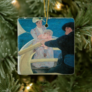 Party von Mary Cassatt, Vintage Kunst Keramikornament