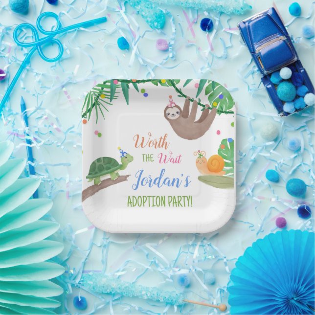 Party Warte Adoption Pappteller (Party)
