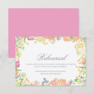 Party Wasserfarben Wappen Hochzeit Begleitkarte