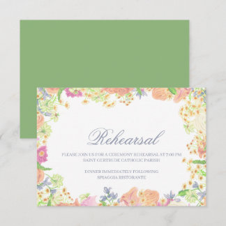 Party Wasserfarben Wappen Hochzeit Begleitkarte