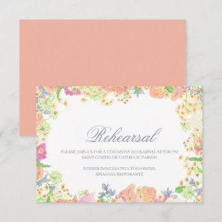 Party Wasserfarben Wappen Hochzeit Begleitkarte