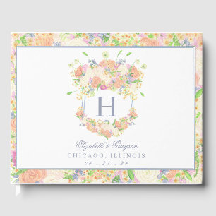 Party Watercolor Garden Blumenzwiebeln Wappen Gästebuch