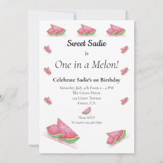 Party Watermelon Einladung