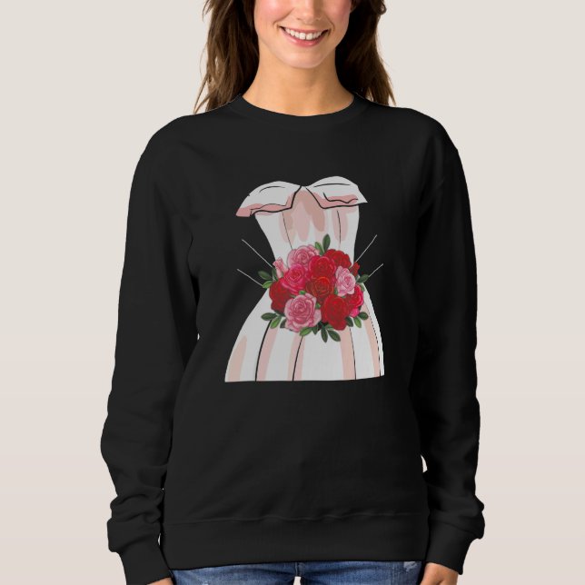 Party Wedding Dress for Marriage Bridal Shower Sweatshirt (Vorderseite)