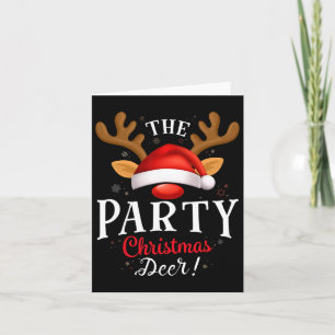 Party Weihnachten Hirsch Pjs Xmas Familie Matching Karte