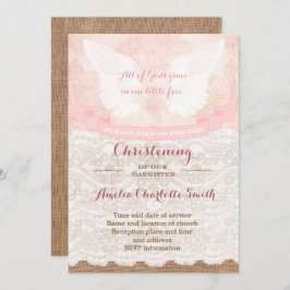 Party-Weihnachtskarten für Mädchen in antikrosa Einladung