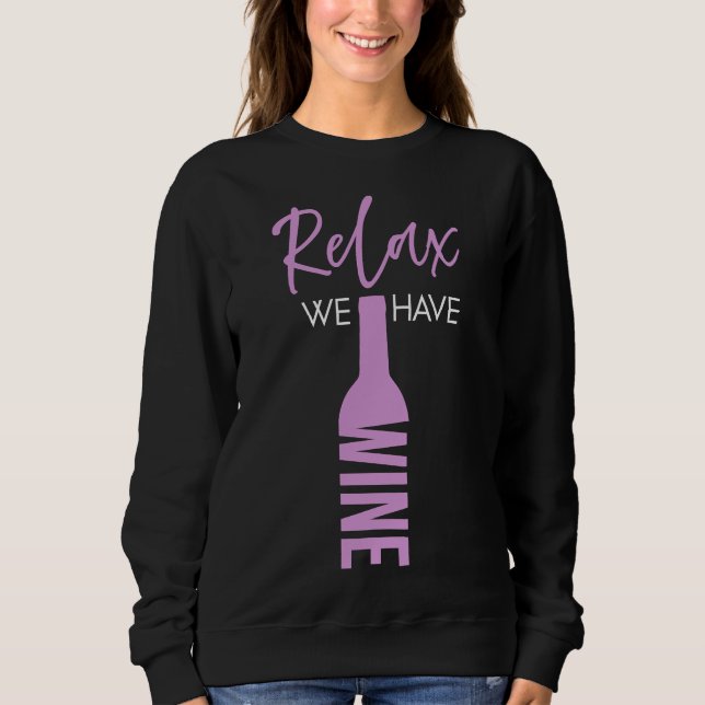 Party Weinkultur und Erde Sweatshirt (Vorderseite)