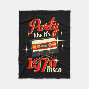 Party wie 1970 Disco - 1970er Funky Party 70s Fleecedecke