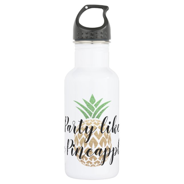 Party wie Ananas Wasserflasche (Vorderseite)