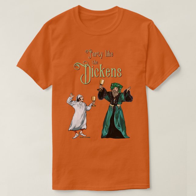Party wie die Dickens-Scrooge-Version T-Shirt (Design vorne)
