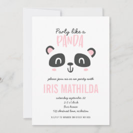 Party wie ein Panda leuchtend bunt Geburtstag