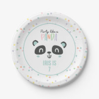 Party wie ein Panda leuchtend bunt Geburtstag