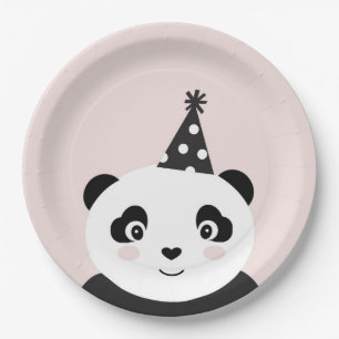 Party wie ein Panda-Teller Pappteller