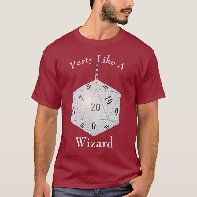 Party wie eine Gamer Custom Role Payer-Strategie T-Shirt (Vorderseite)