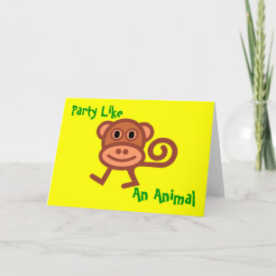 Party wie eine tierische Einladung