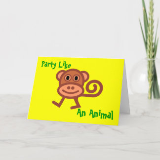 Party wie eine tierische Einladung