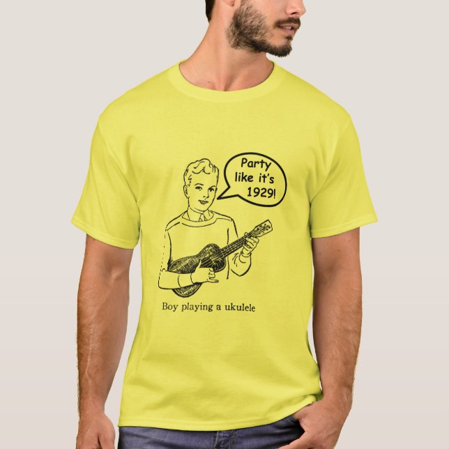 Party wie es ist 1929! (Ukulele) T-Shirt (Vorderseite)