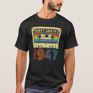 Party, wie es ist 1947 Retro 70er Party Outfit Cos T-Shirt