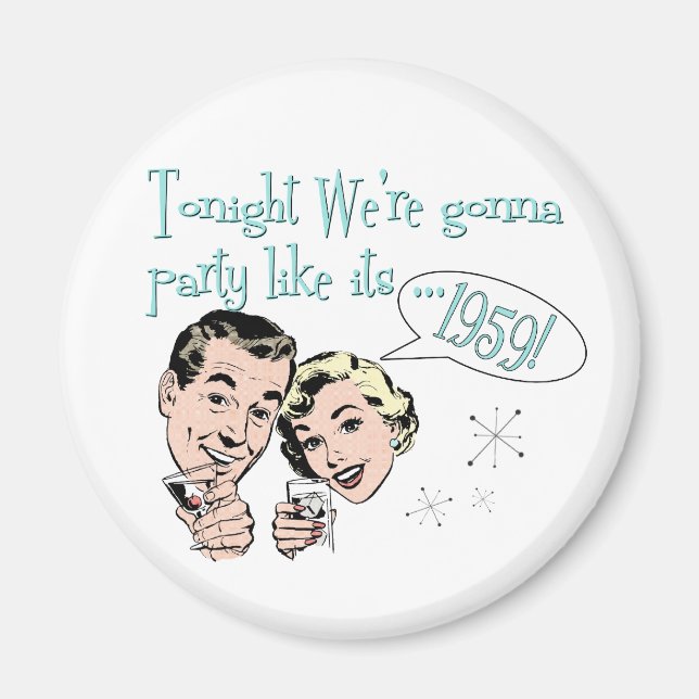 Party wie es ist 1959! magnet (Vorne)