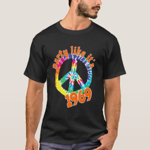 Party Wie es ist 1969 Vintag Retro Style Peace Sig T-Shirt