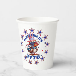 Party Wie sein amerikanischer Adler von 1776 und s Pappbecher