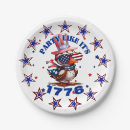 Party Wie sein amerikanischer Adler von 1776 und s Pappteller