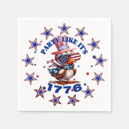Party Wie sein amerikanischer Adler von 1776 und s Serviette