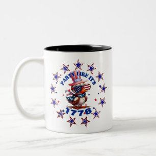 Party Wie sein amerikanischer Adler von 1776 und s Zweifarbige Tasse