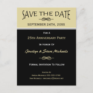 Party, Wiedersehen, Event Save the Date Postkarte