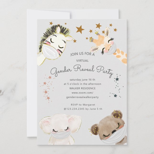 Party wird durch Maske sichtbar (Vorderseite)