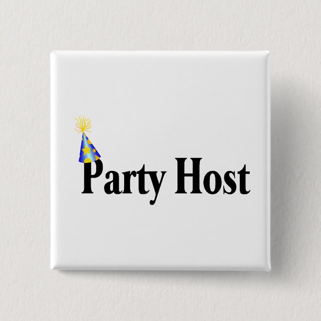 Party-Wirt (Hut) Button (Vorderseite)