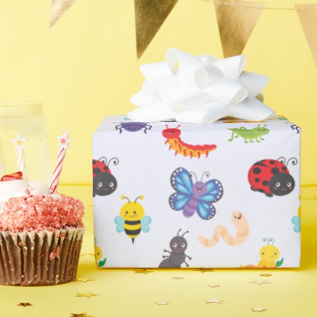 Party-Wrapping-Papier für niedliche Fehler Geschenkpapier (Geburtstagsparty)