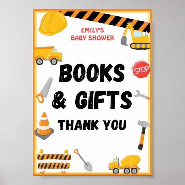 Party-Zeichen, Geburtstag, Babydusche Poster (Vorne)