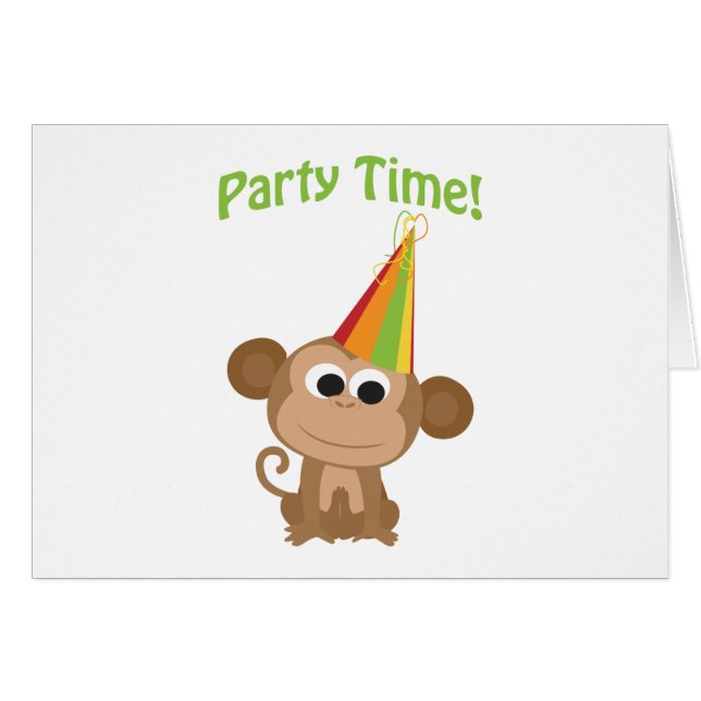 Party-Zeit-Affe (Vorderseite (Horizontal))