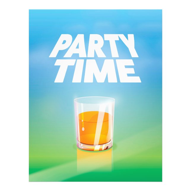 Party Zeit Fotodruck (Vorne)
