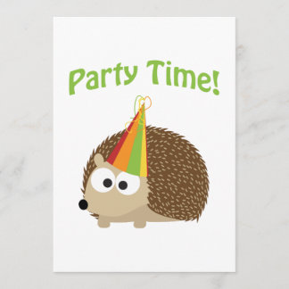 Party Zeit! Party Einladung der Igel