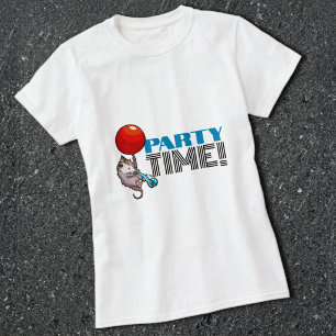 PARTY ZEIT! Party Possum Lustiges schwebendes Opos T-Shirt