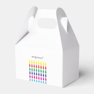 Party-Zeit-Regenbogen-Begünstigungsbox Geschenkschachtel