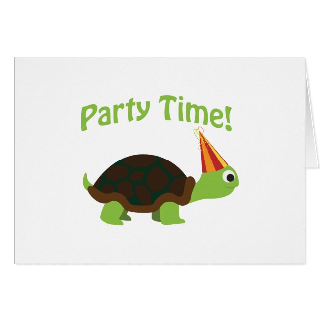 Party Zeit! Schildkröte (Vorderseite (Horizontal))
