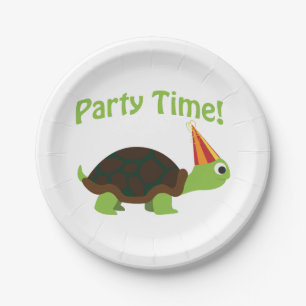 Party Zeit! Schildkröte Pappteller