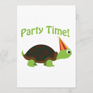 Party-Zeit! Schildkröte-Party Einladung