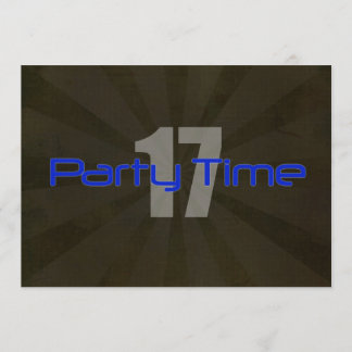 Party-Zeit-Schwarz-grauer Jungen-17. Einladung