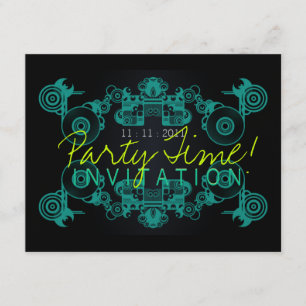 Party-Zeit-Tanz-Einladungsschablone Einladung